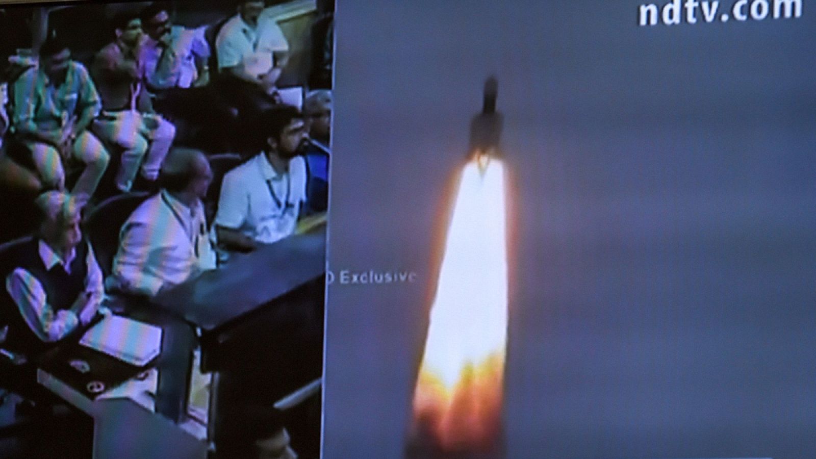 Imagen del lanzamiendo del Chandrayaan - Moon Chariot 2.