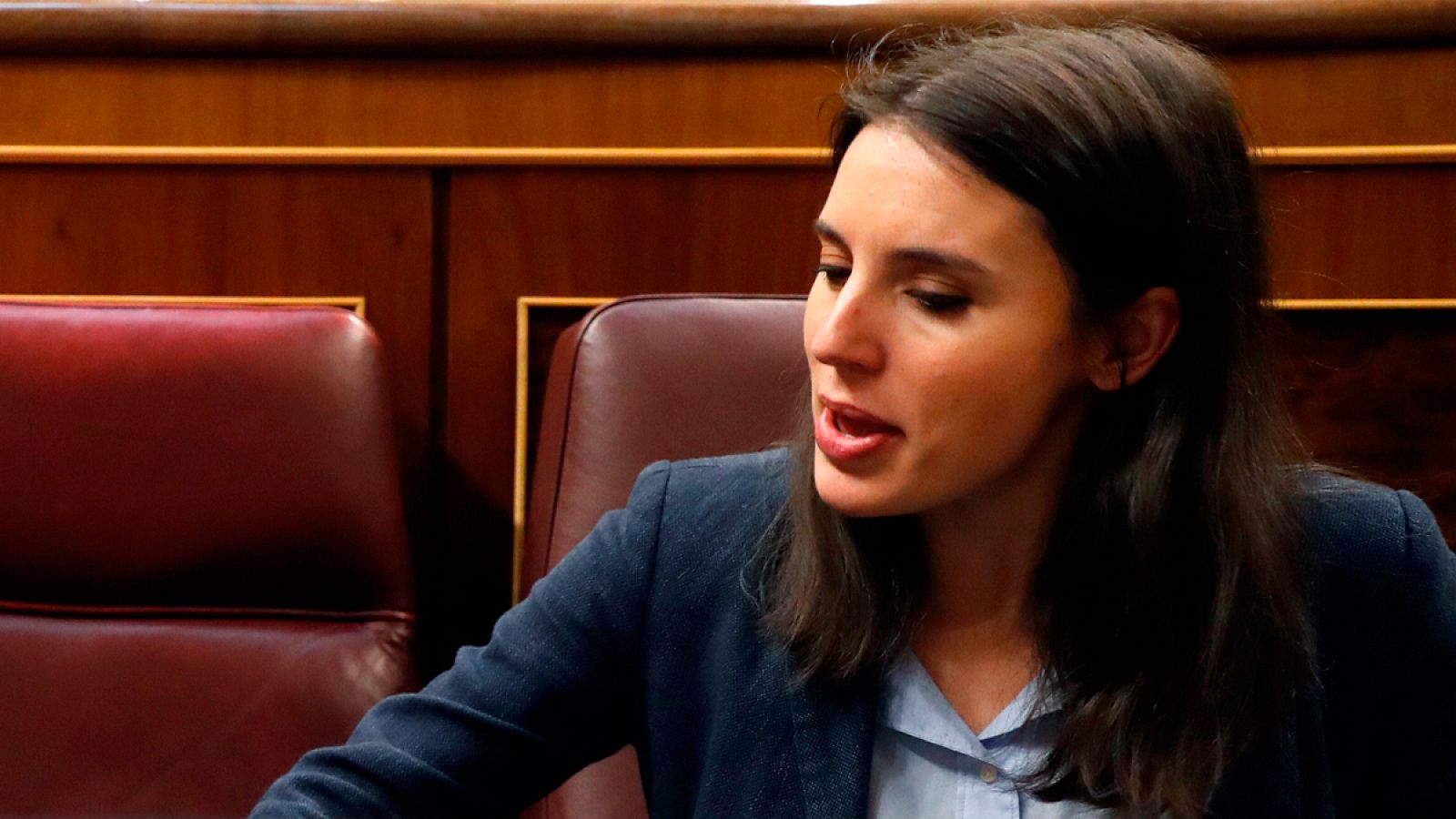 La portavoz de Unidas Podemos en el Congreso, Irene Montero