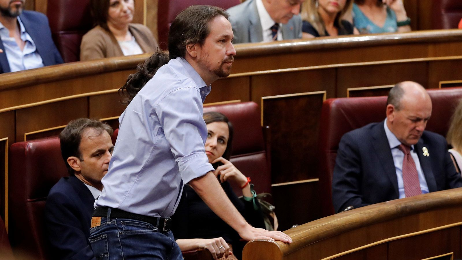 El secretario general de Podemos, Pablo Iglesias