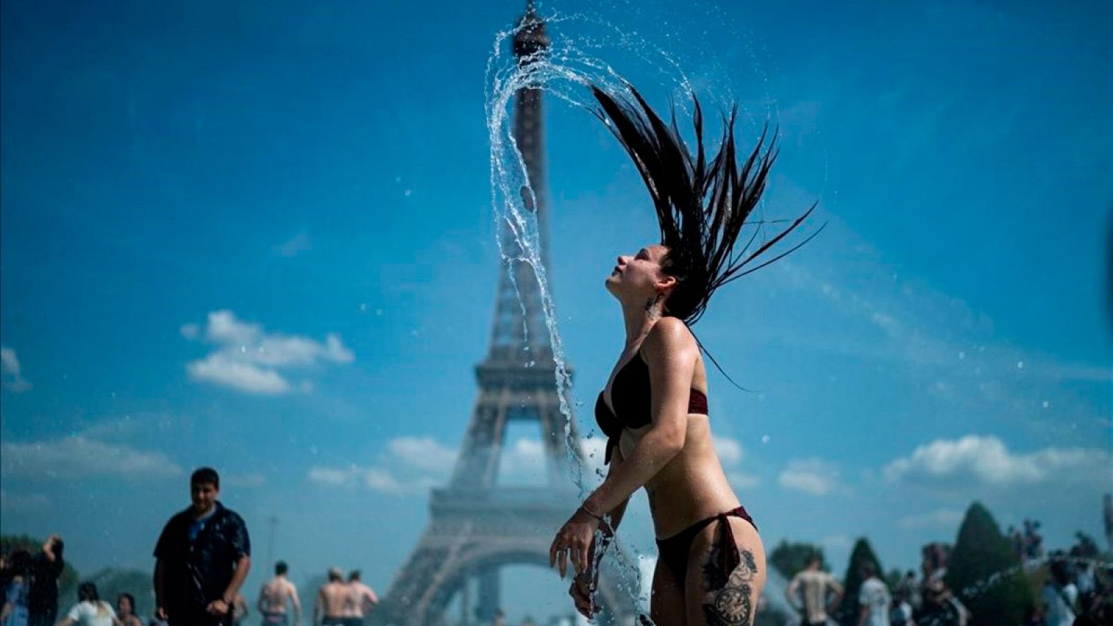 Imagen de archivo de la ola de calor de la semana pasada en París