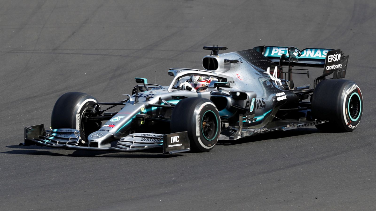 Hamilton, durante el Gran Premio de Hungría