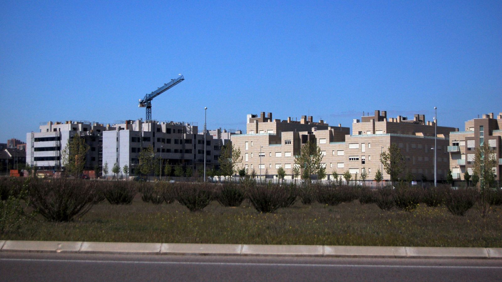 Imagen de archivo de la construcción de viviendas en Valdebebas, en Madrid