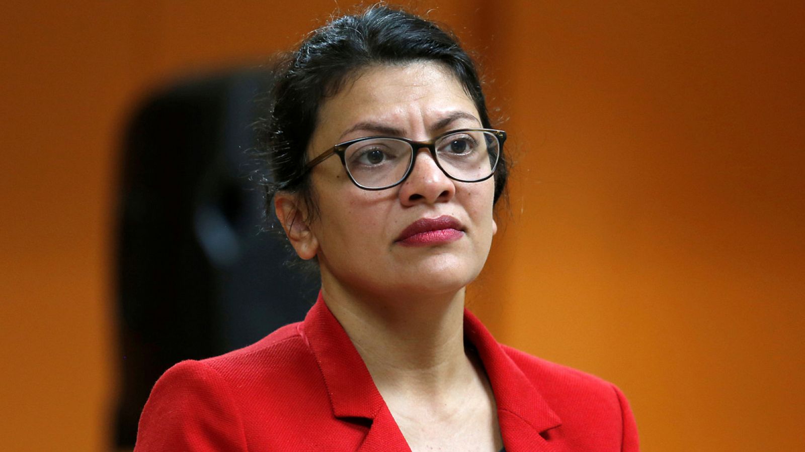 La congresista demócrata de EE.UU. Rashida Tlaib, durante un acto en Michigan. REUTERS/Rebecca Cook