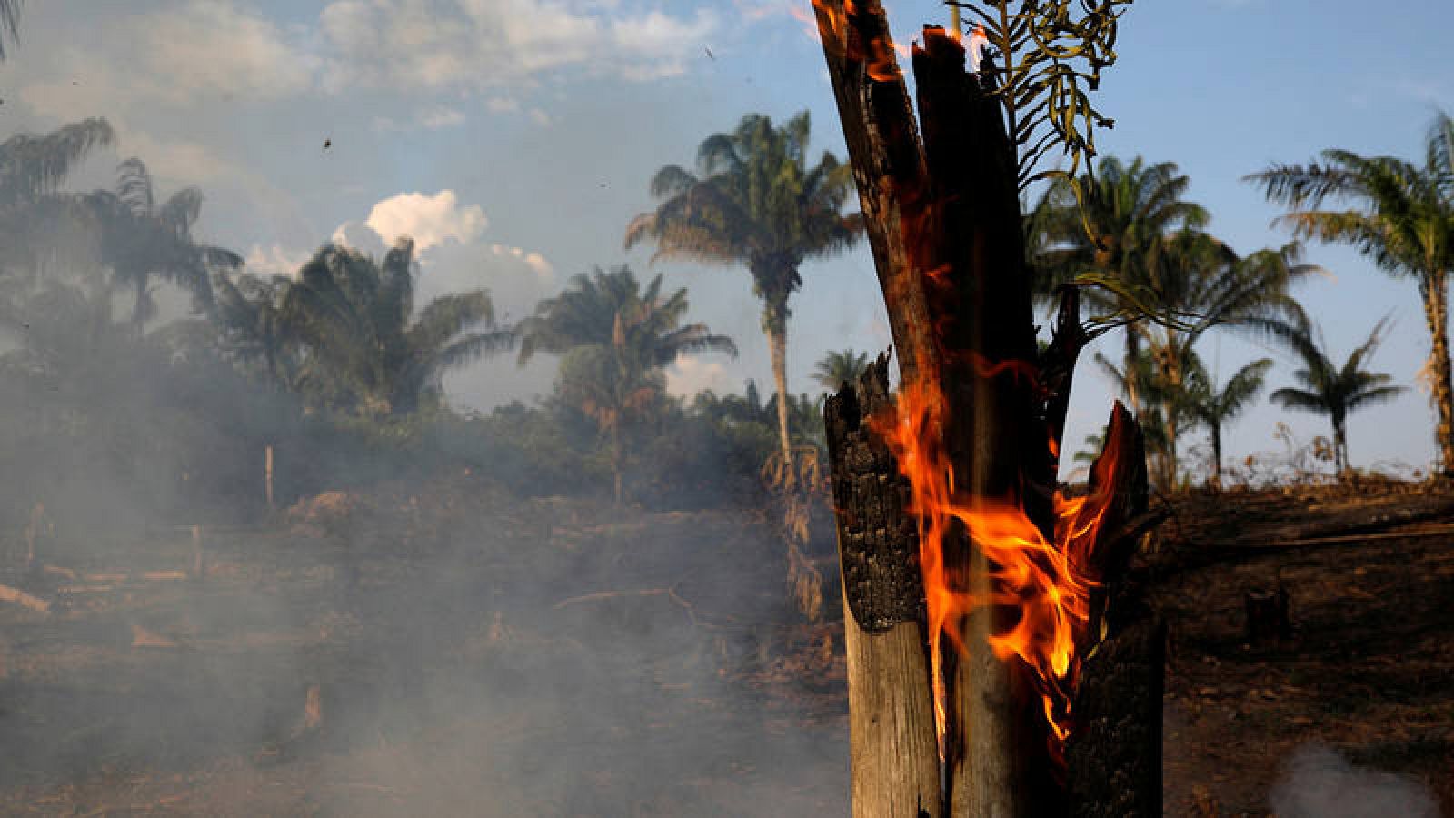 Incendio en un área de selva amazónica deforestada por leñadores y agricultores en Iranduba, estado de Amazonas, Brasil, el 20 de agosto de 2019. REUTERS/Bruno Kelly