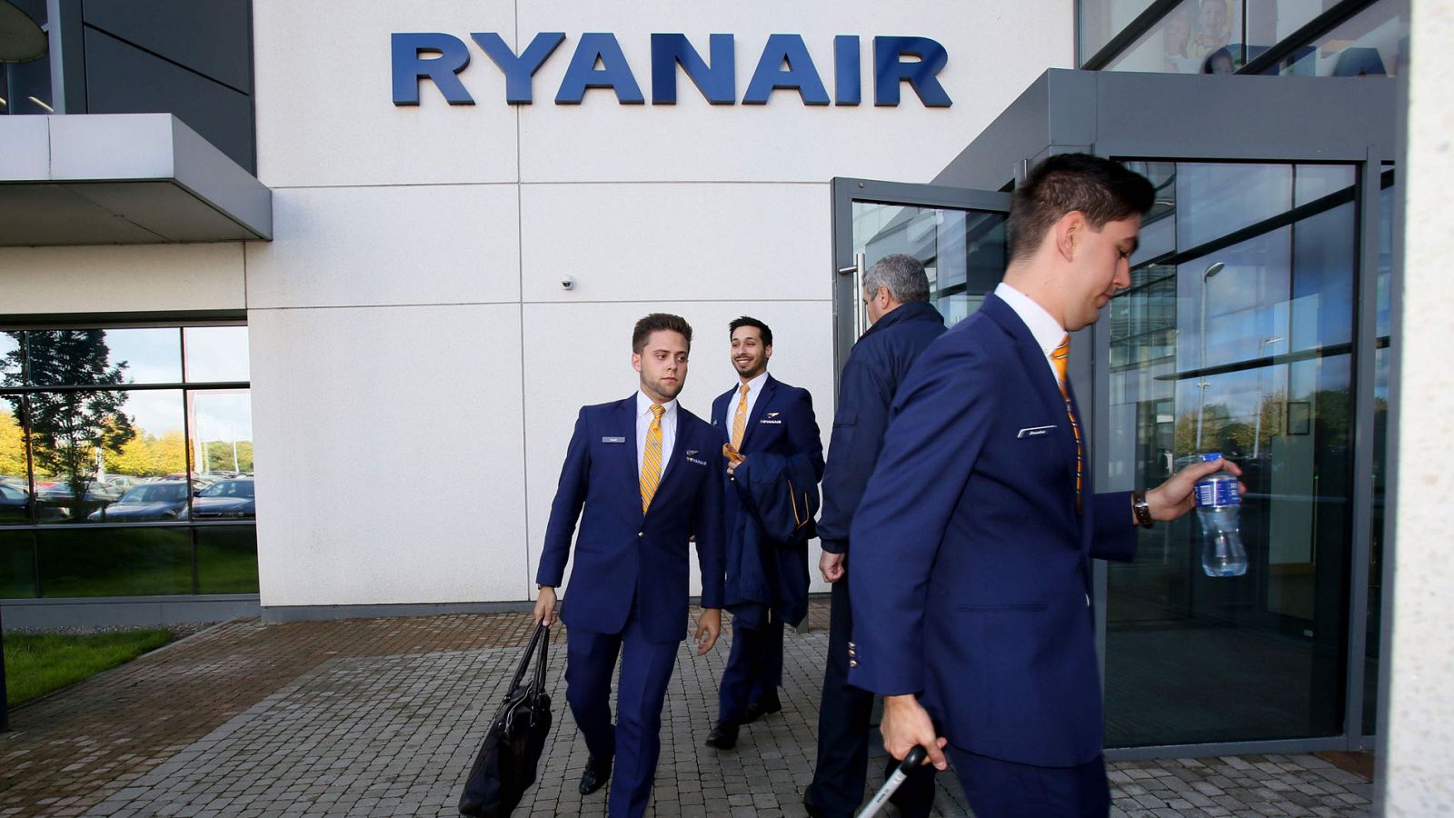 Empleados de Ryanair en una foto de archivo