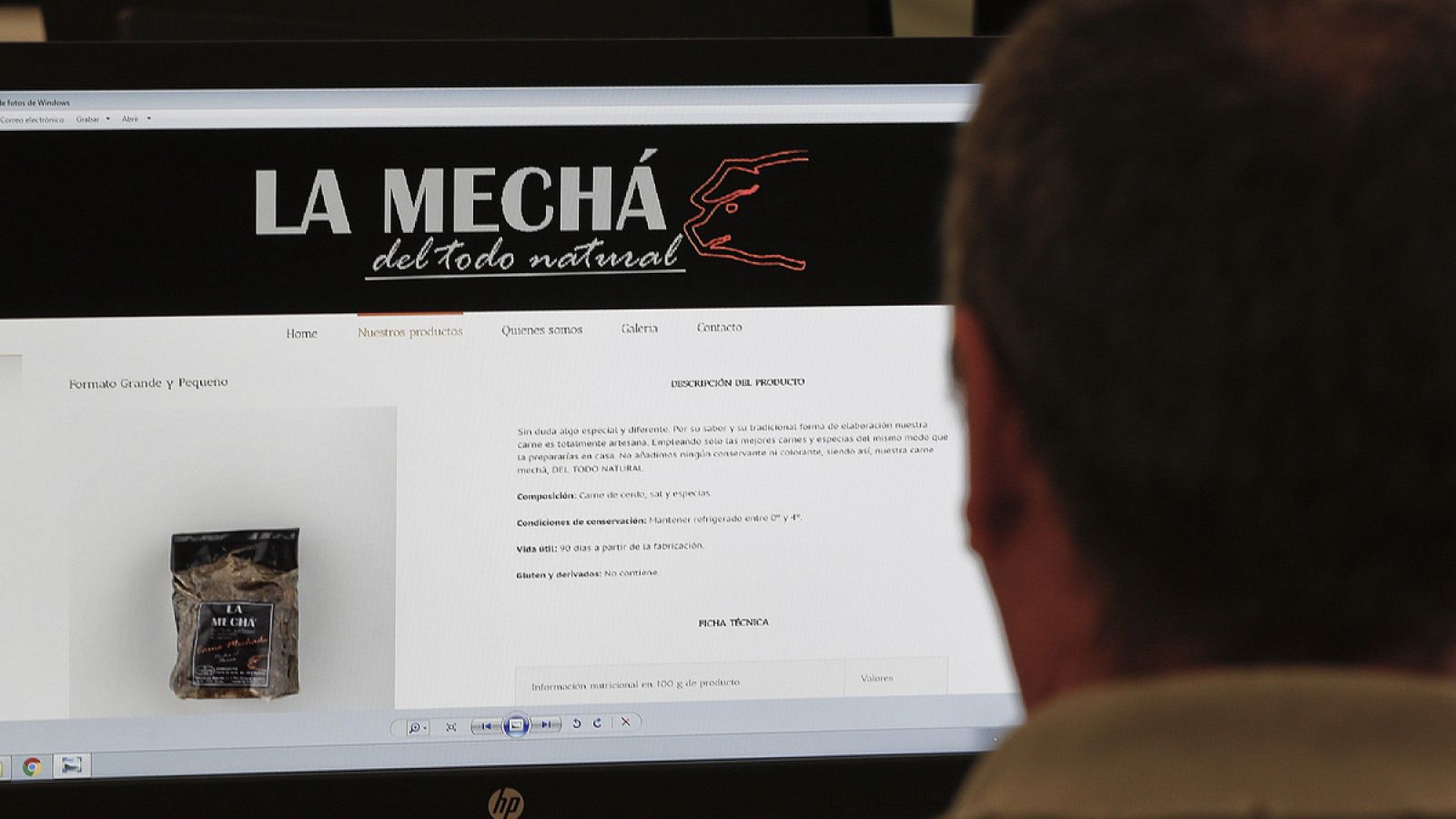 La web de empresa que comercializa "La Mechá" mantiene productos retirados