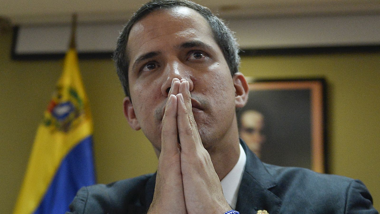 El jefe del Parlamento venezolano y opositor, Juan Guaidó