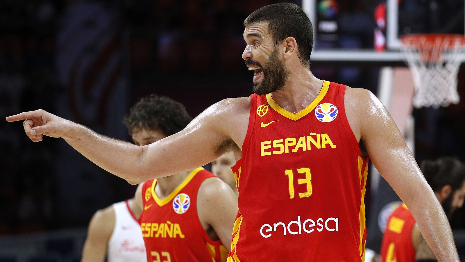 Marc Gasol, en un momento del partido contra Puerto Rico.