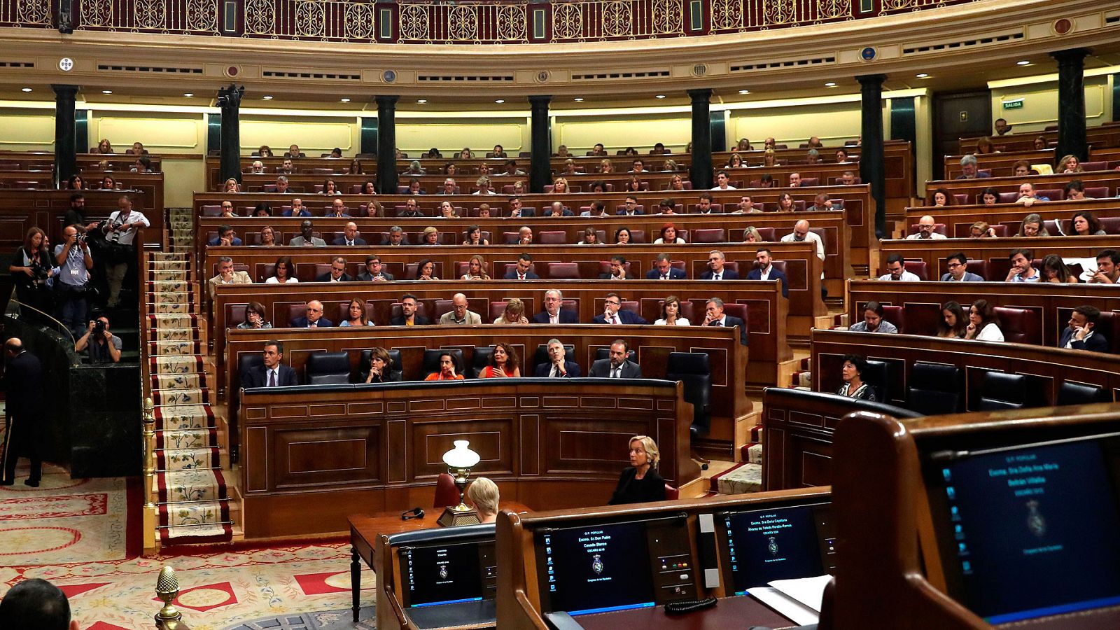Los diputados españoles, durante una sesión en el Congreso.