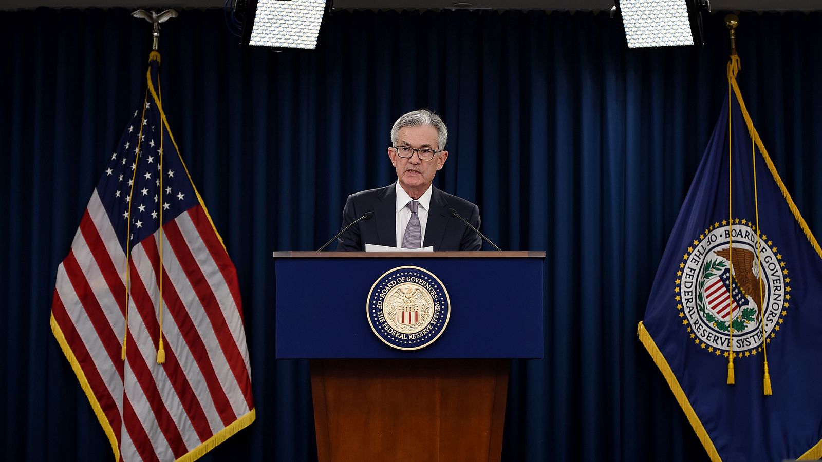 El presidente de la Reserva Federal, Jerome Powell.