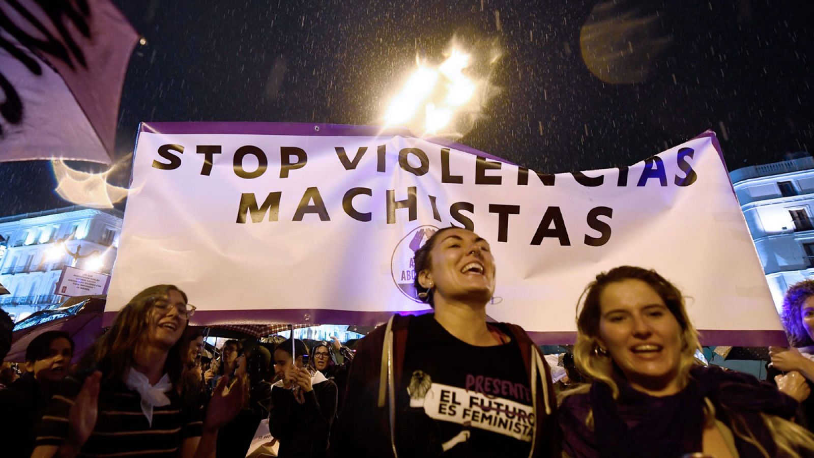 Imagen de la manifestación contra la violencia machista en la Puerta del Sol de Madrid el viernes 20 de septiembre de 2019.