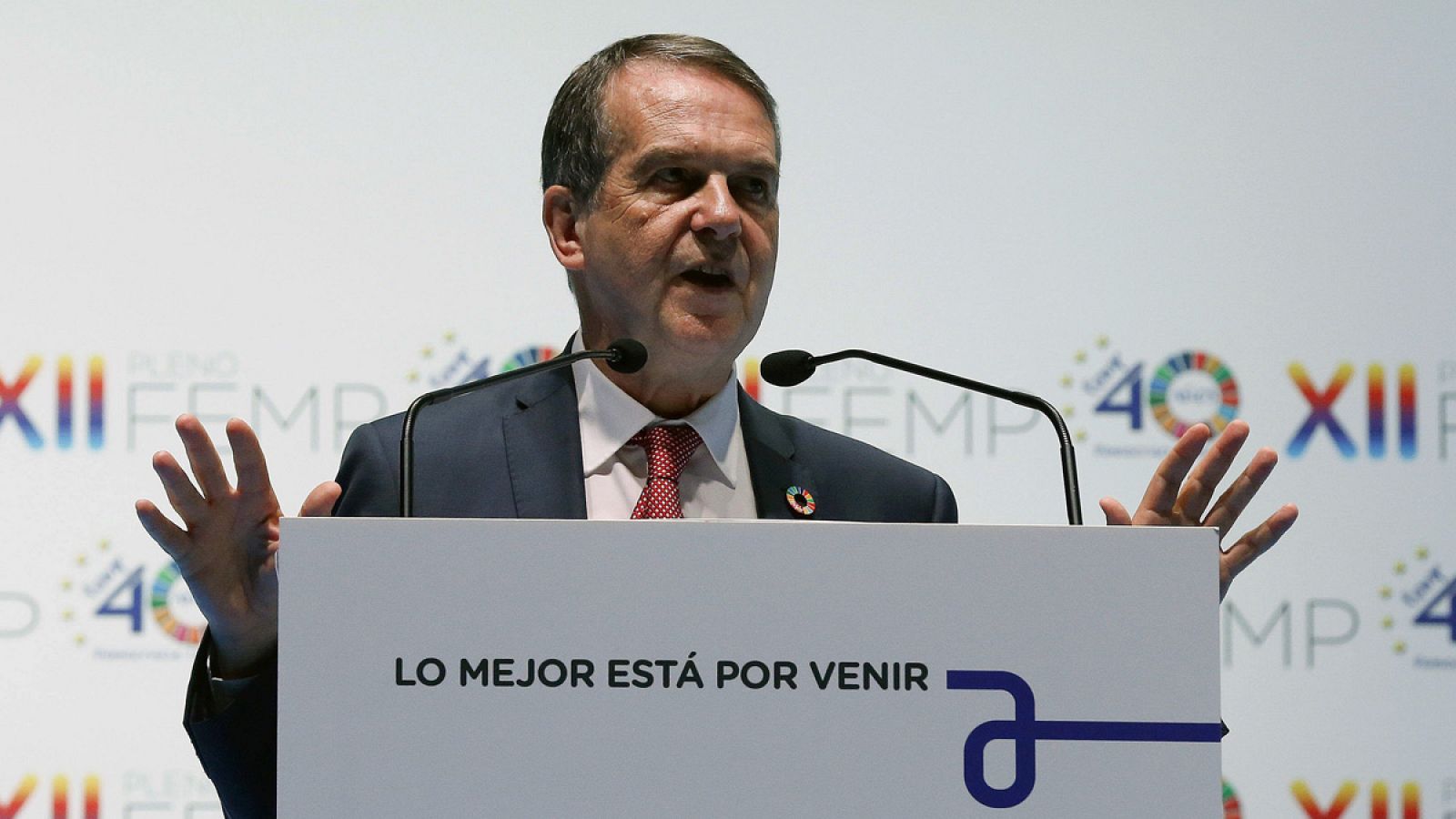 El alcalde de Vigo, Abel Caballero, durante la celebración del XII Pleno de la Federación Española de Municipios y Provincias (FEMP)