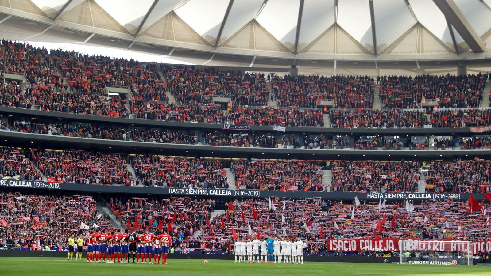 Vista del estadio Wanda Metropolitano, donde se jugará el derbi de la jornada 7 entre Atlético y Madrid.