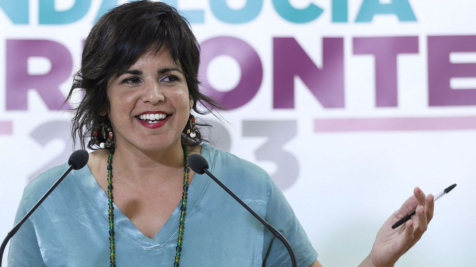 La coordinadora de Podemos Andalucía y presidenta del grupo parlamentario Adelante Andalucía
