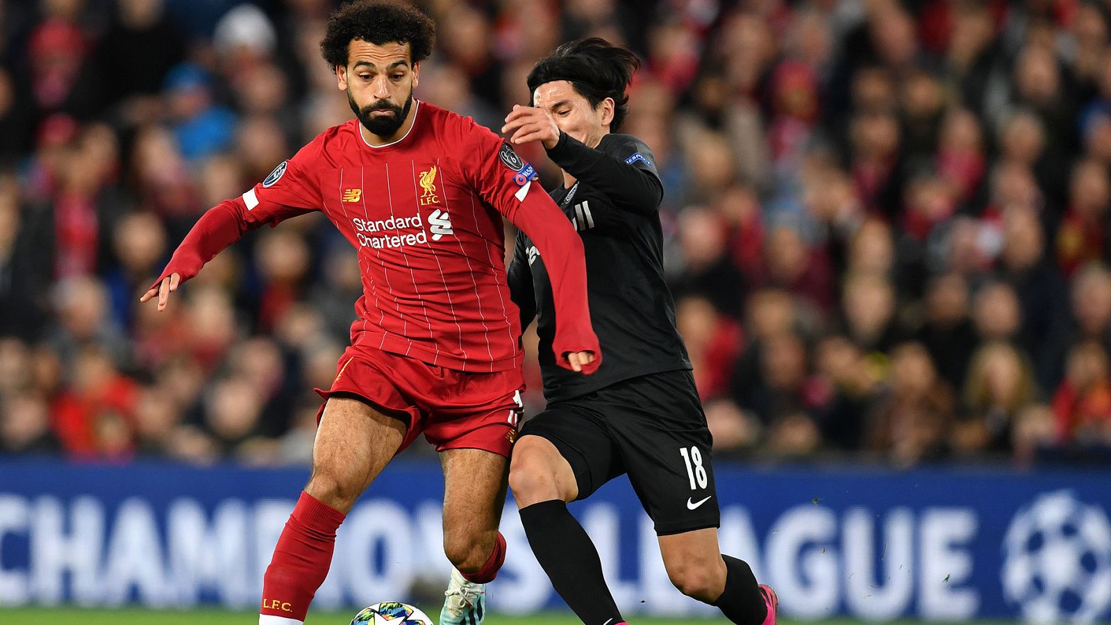 Salah, protagonista en el Liverpool-Salzgurgo.