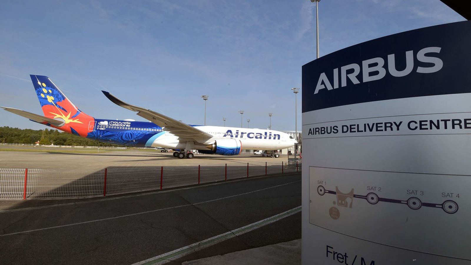 Centro de entrega de aviones Airbus en Colomiers, Francia. PASCAL PAVANI / AFP