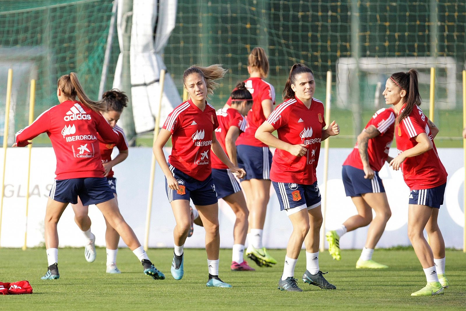 Entrenamiento de la selección española femenina