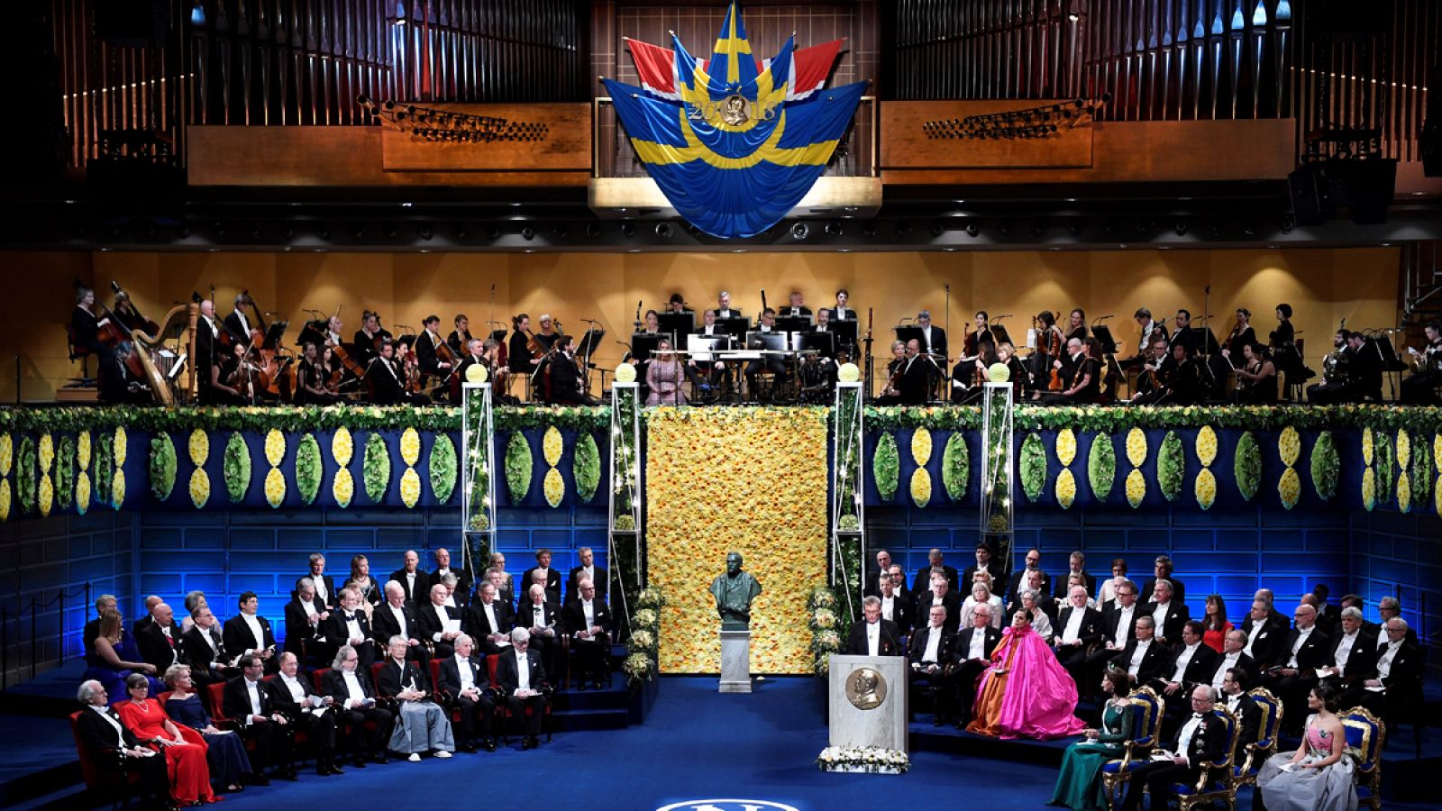 Ceremonia de entrega de los premios Nobel 2018 en Estocolmo