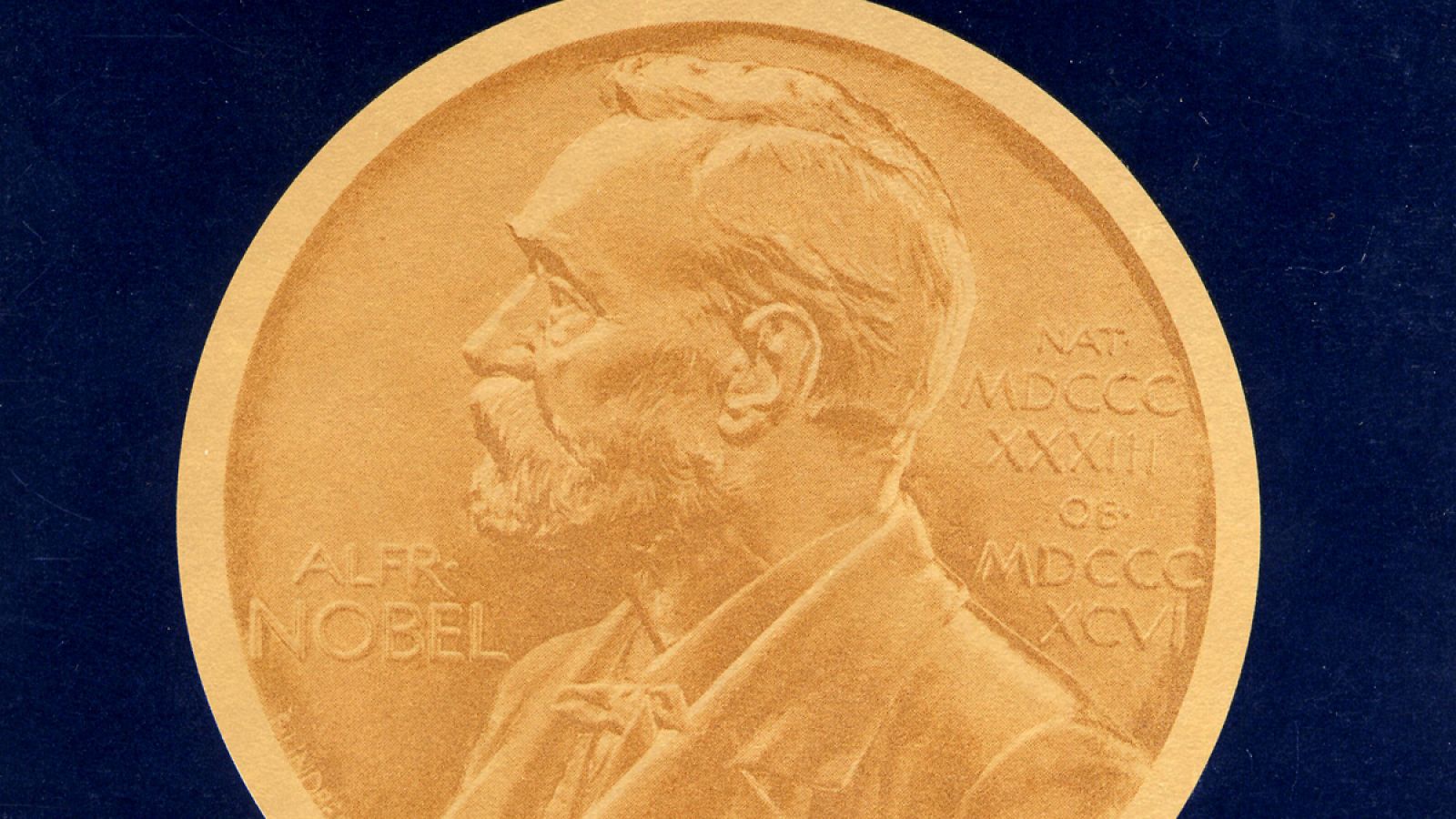 Medalla con la efigie de Alfred Nobel