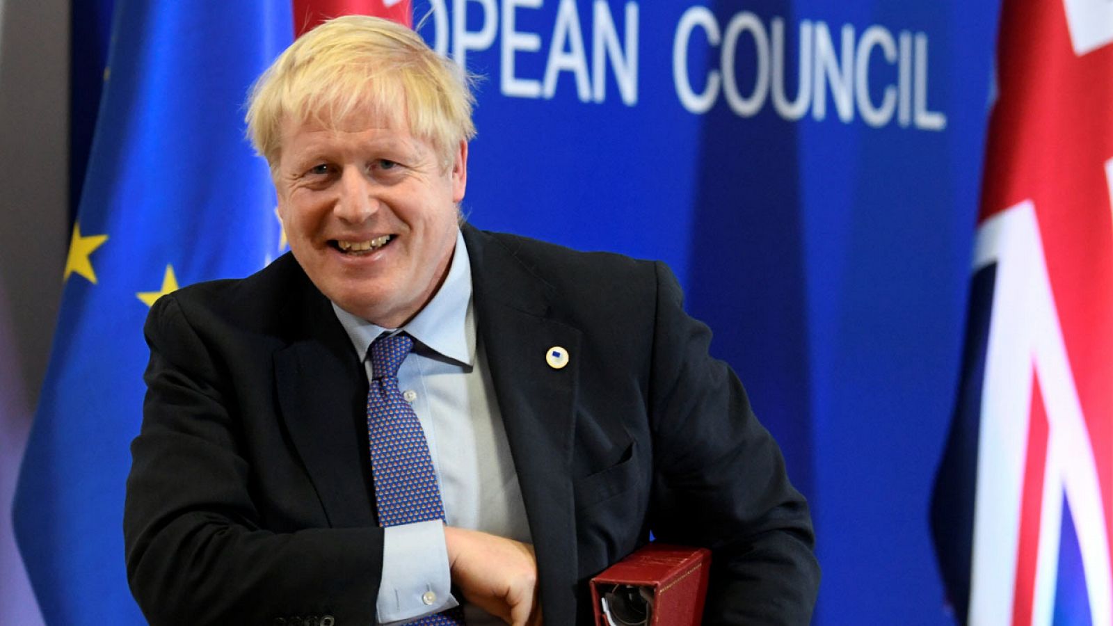 El primer ministro británico, Boris Johnson, comparece en el Consejo Europeo