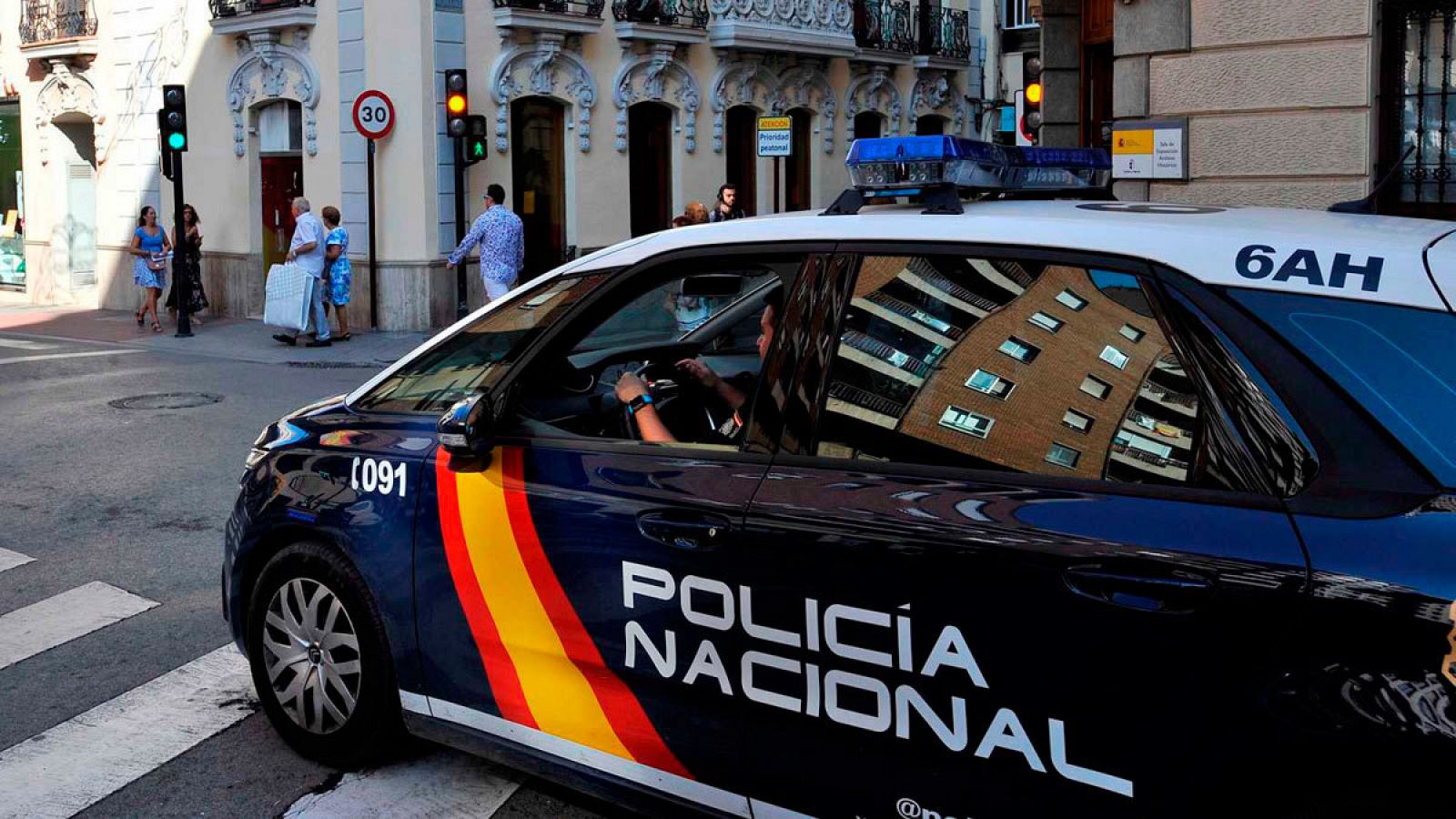 Imagen de archivo de un vehículo de la Policía Nacional