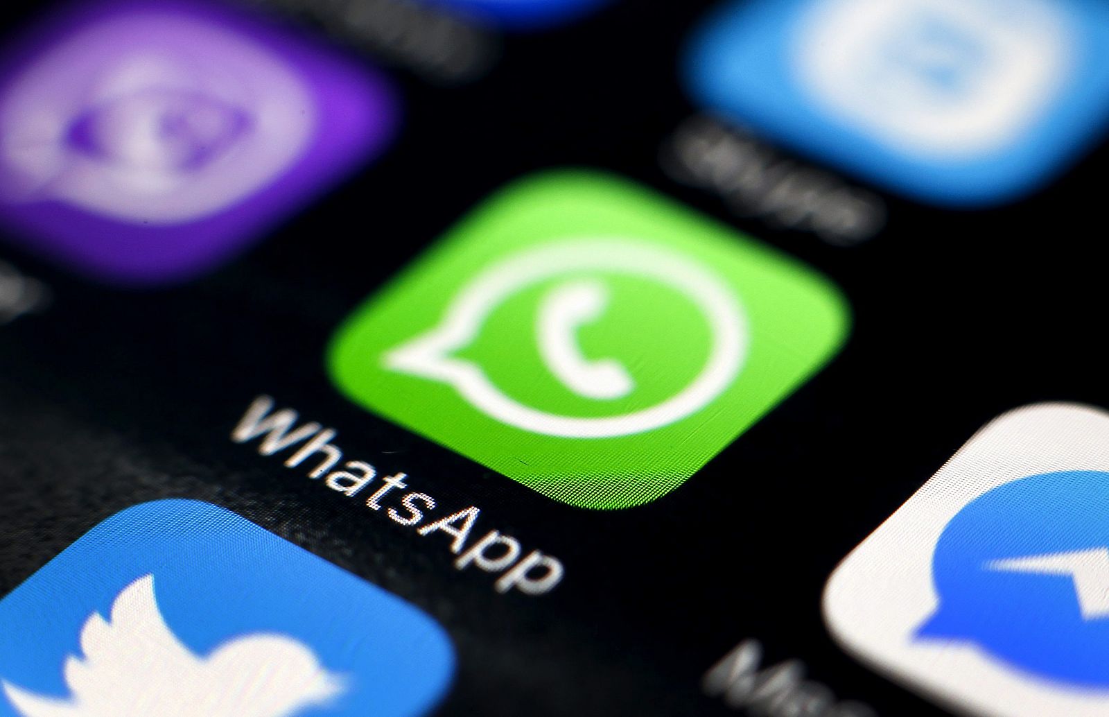 Vista del logotipo del servicio de mensajería instántanea WhatsApp