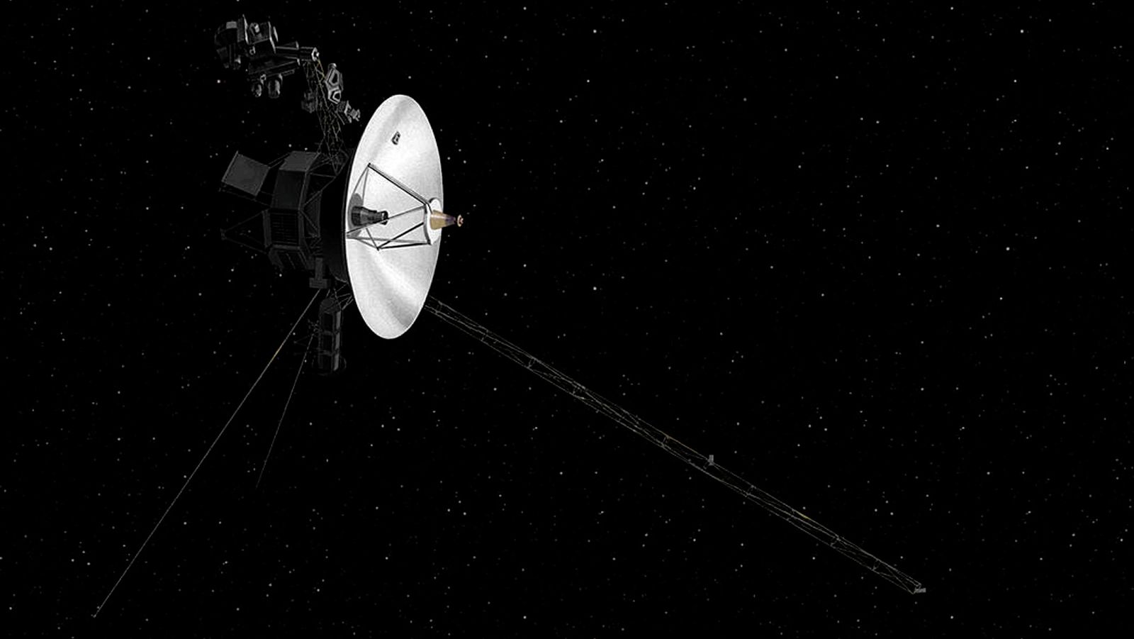 Representación de la nave Voyager 2, de la NASA.