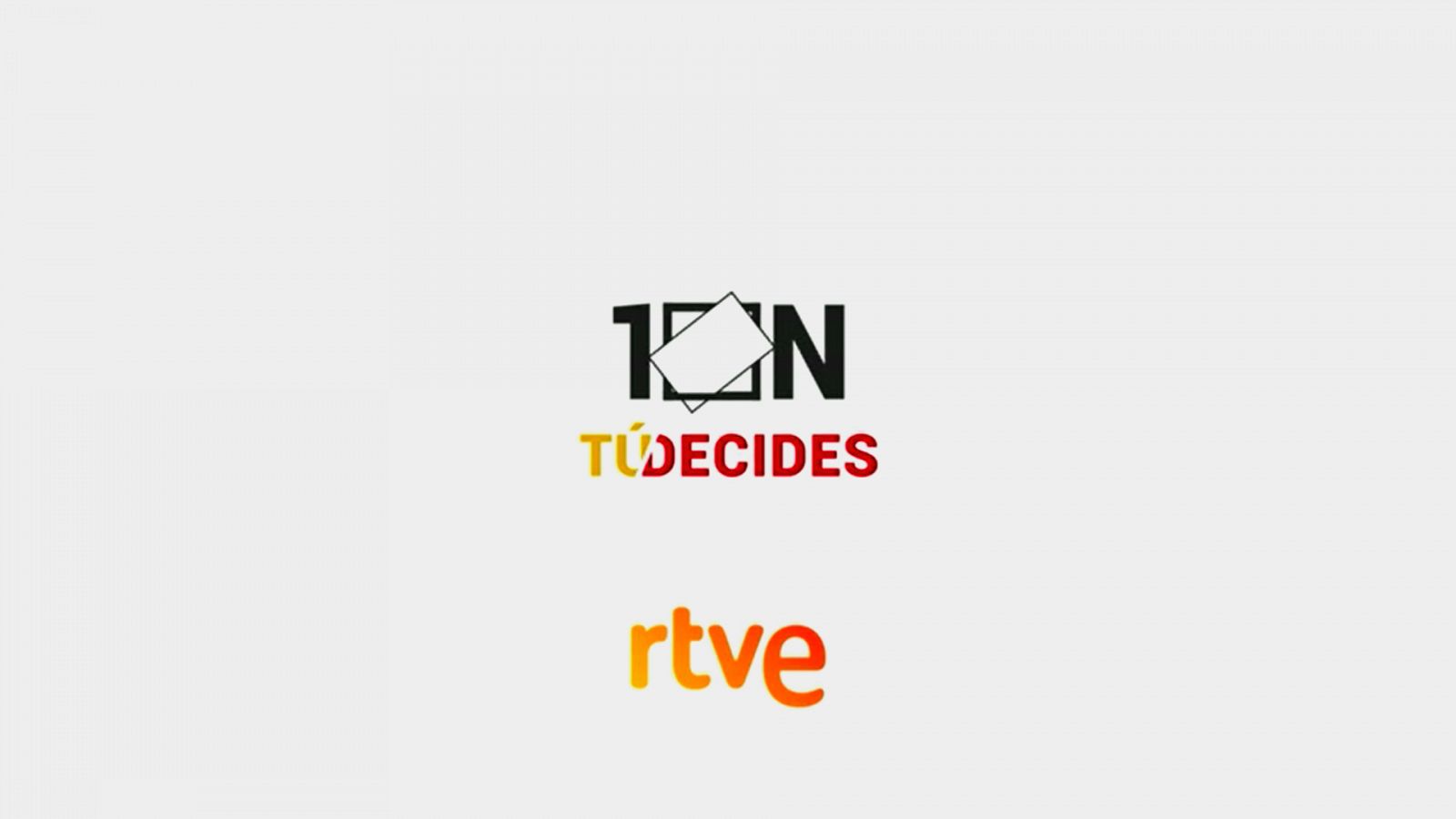 Logo de la cobertura RTVE jornada electoral 10N