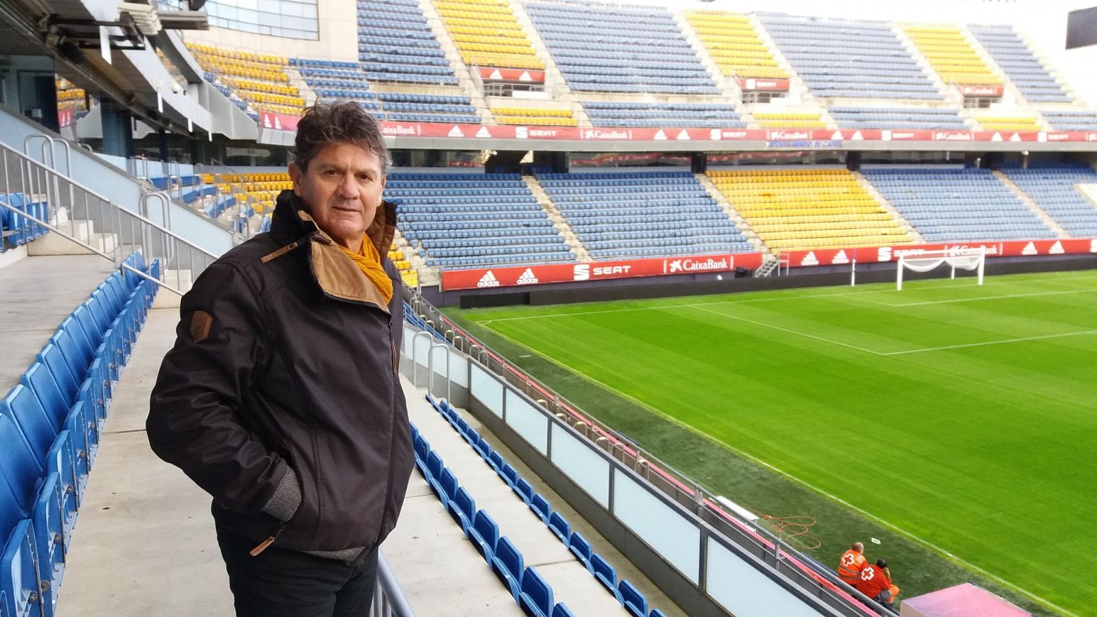 El exfutbolista Manolo Botubot, en su 'casa' del Ramón de Carranza.