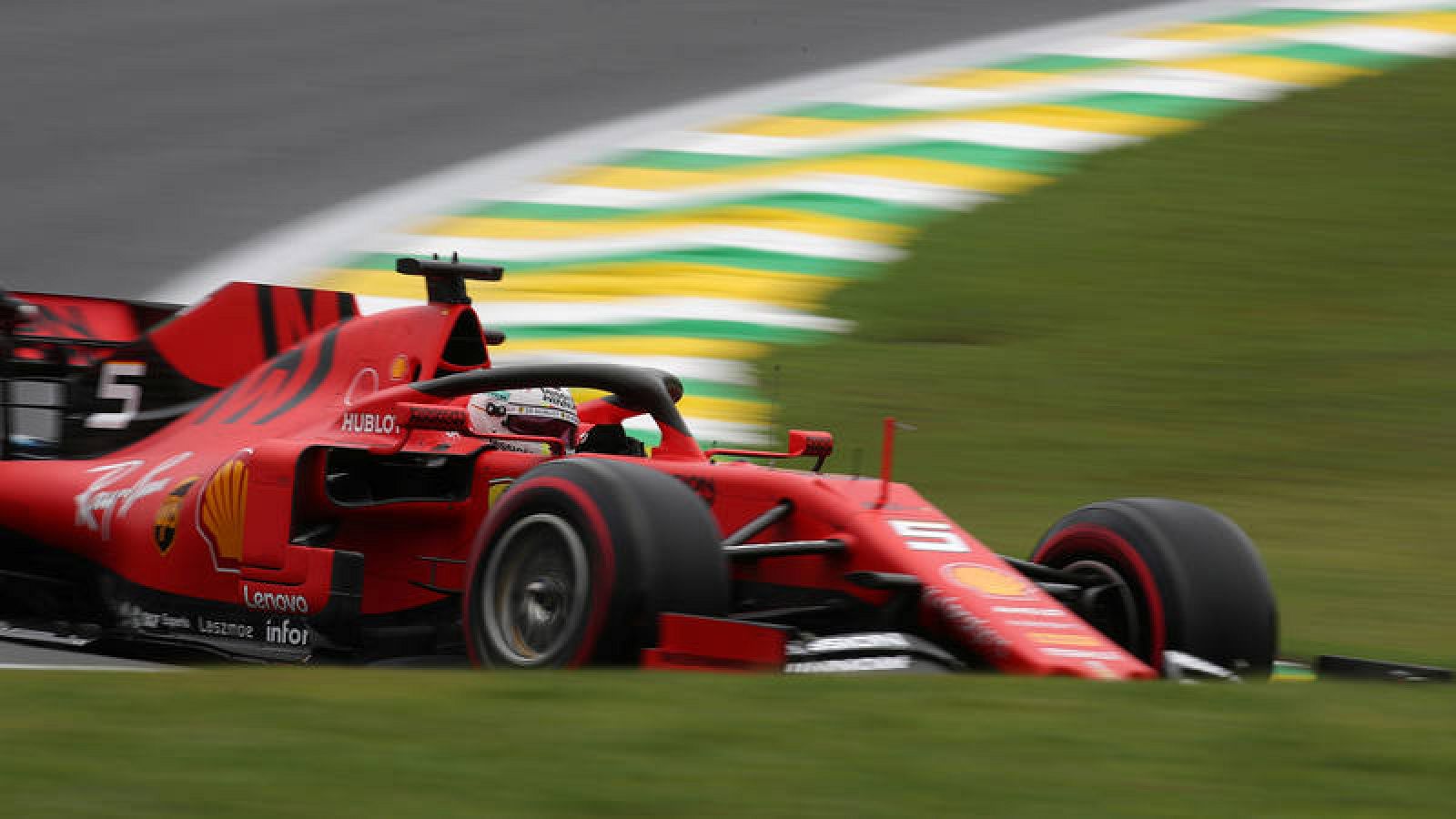 Vettel, en los libres del GP de Brasil.