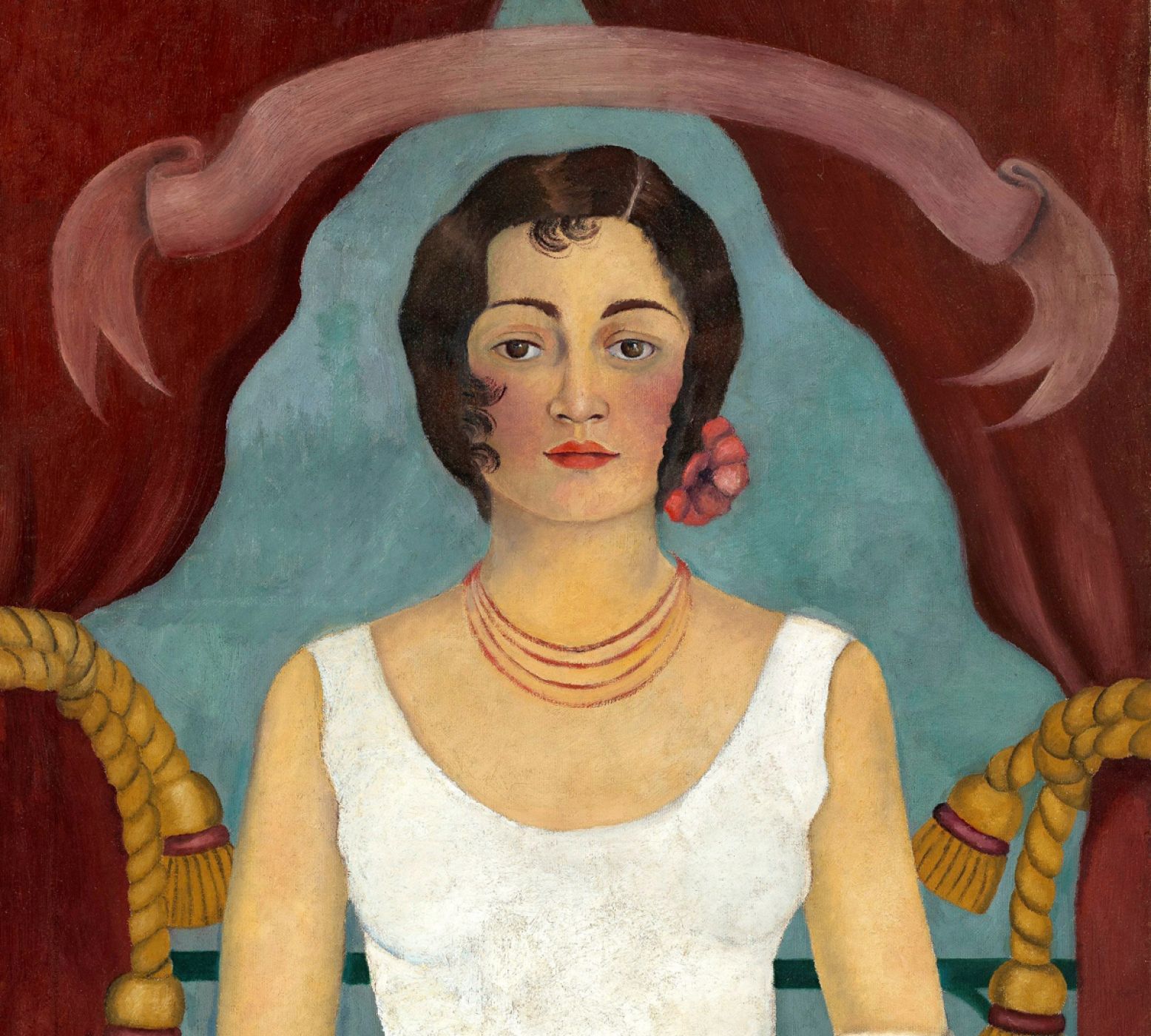 Obra de  la  "Mujer de blanco" de Kahlo