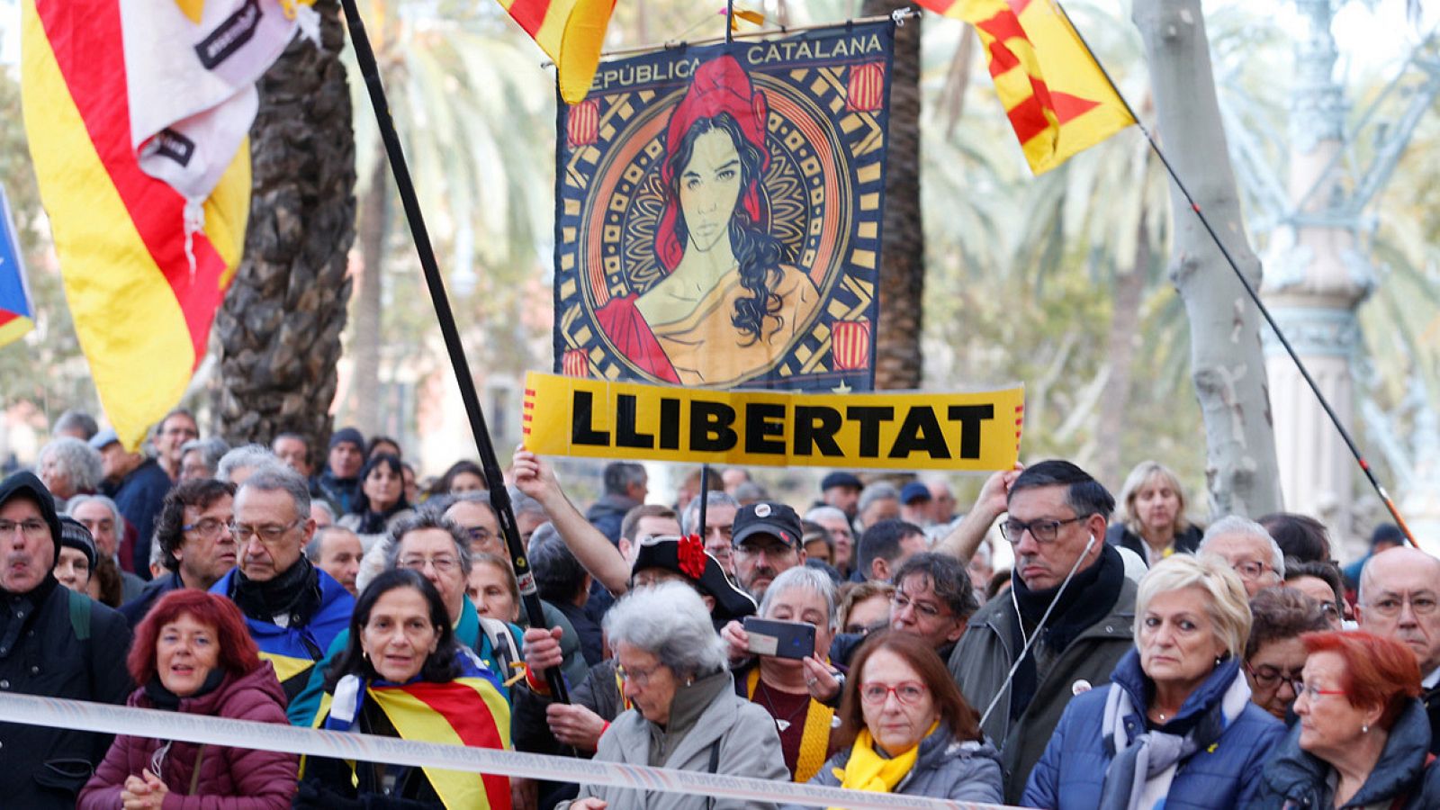 Protesta independentista en Barcelona. REUTERS/Enrique Calvo