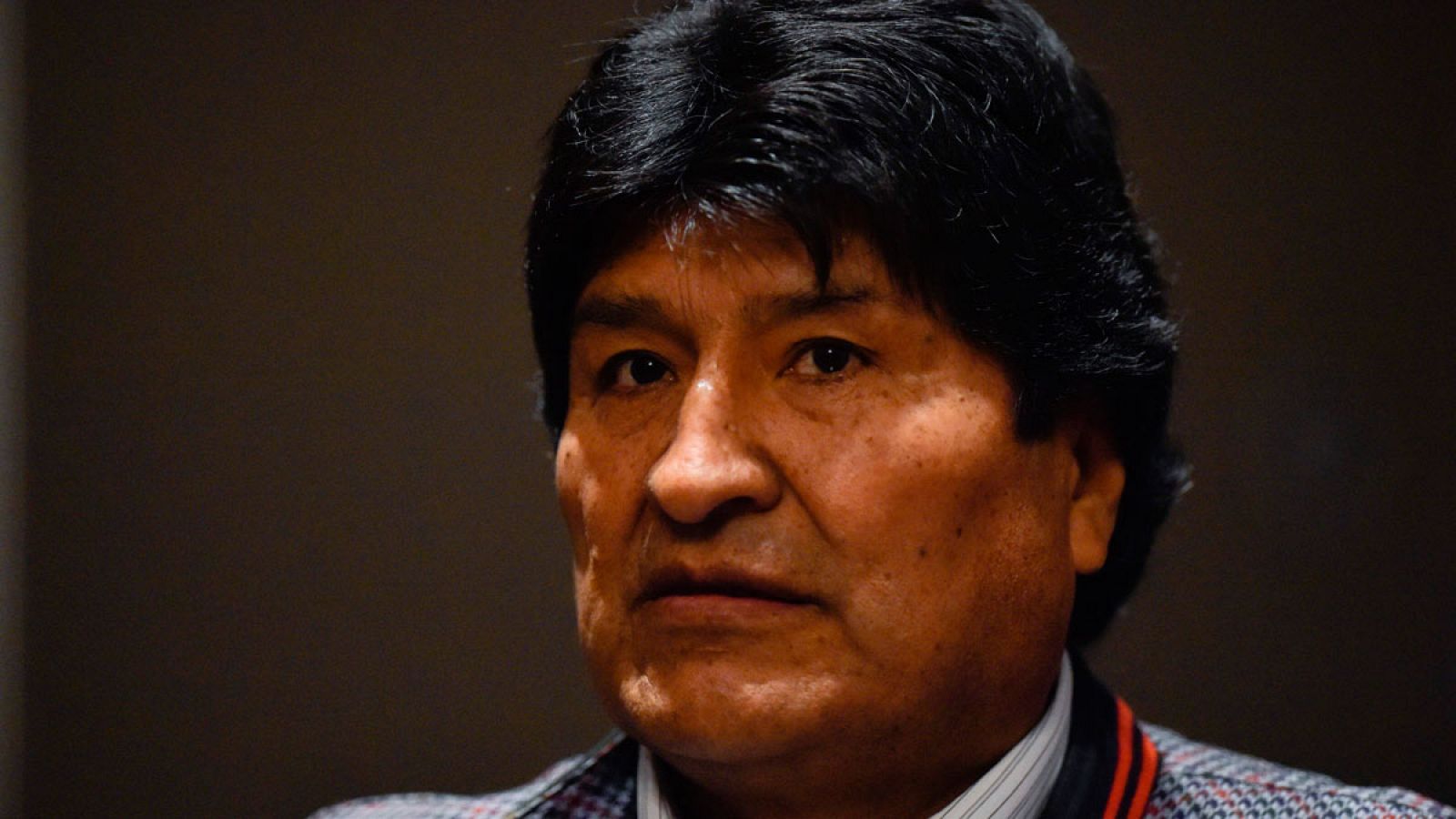 El expresidente de Bolivia, Evo Morales, durante una rueda de prensa en Ciudad de México