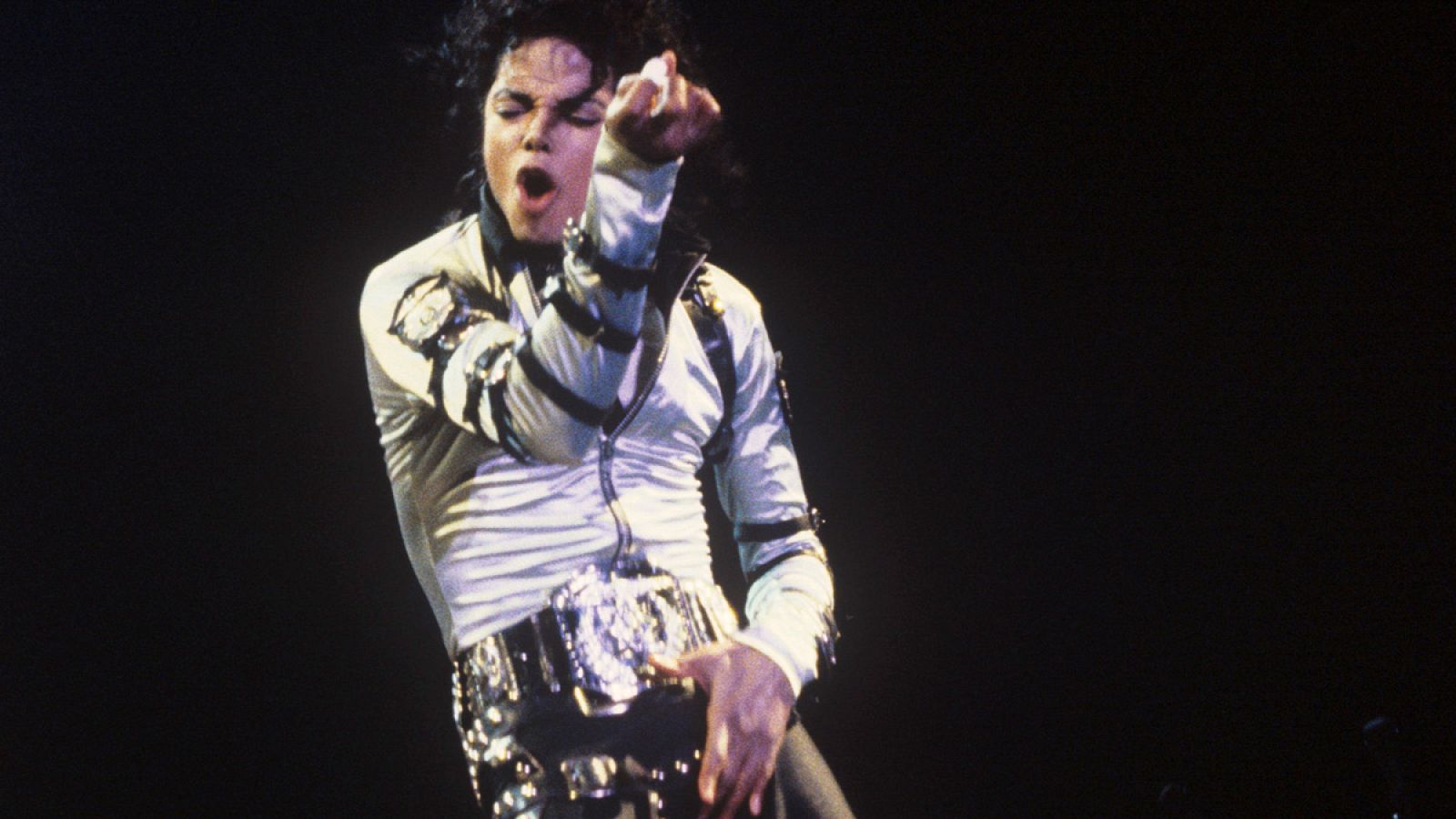 Michael Jackson durante su concierto en Marbella (05/08/1988)
