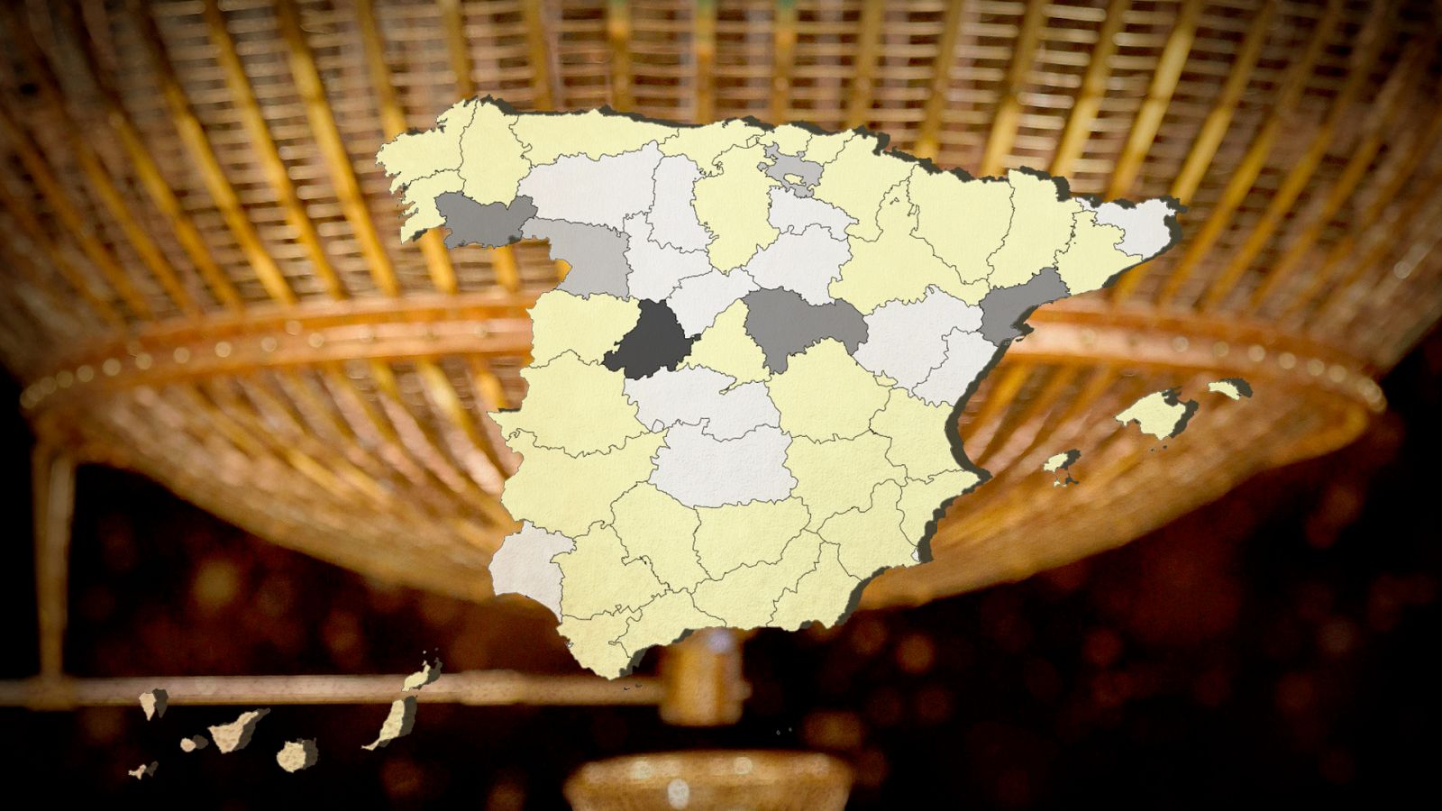 Consulta el mapa de las provincias menos afortunadas con el Gordo