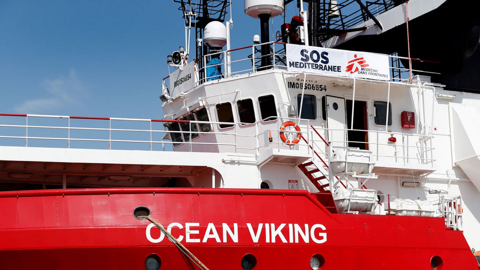 Imagen de archivo del buque de salvamento Ocean Viking en el puerto de Marsella en agosto de 2019.