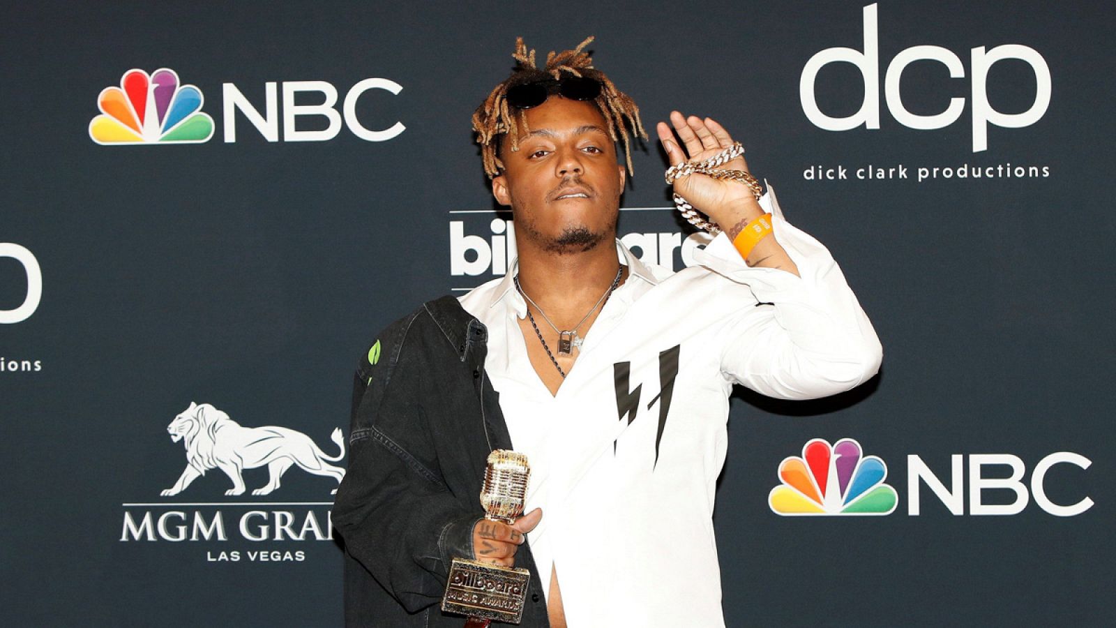 Fotografía del 1 de marzo de 2019 de Juice Wrld durante la ceremonia de entrega de los premios Billboard Music Awards en Las Vegas