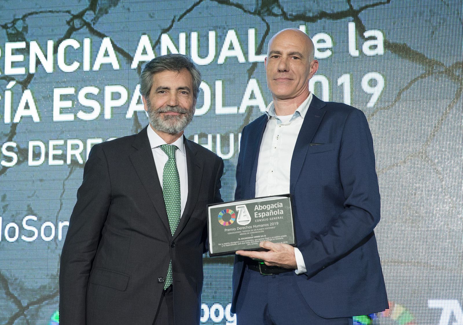 'El Escarabajo verde' recoge el Premio Derechos Humanos Abogacía Española 2019