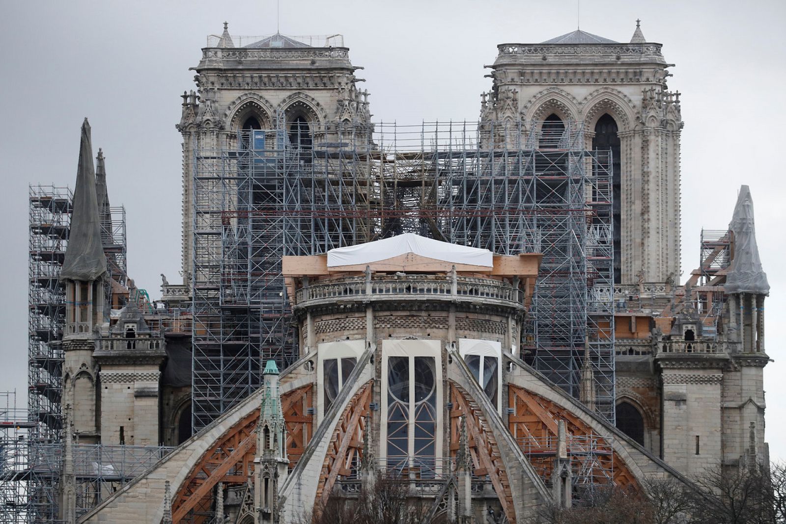 Las tareas de reconstrucción de Notre-Dame continuan tras el incendio de la catedral