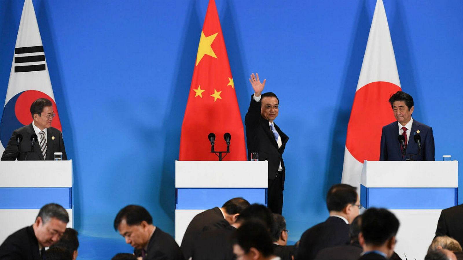 China, Japón y Corea del Sur buscan un acuerdo para Corea del Norte y China.