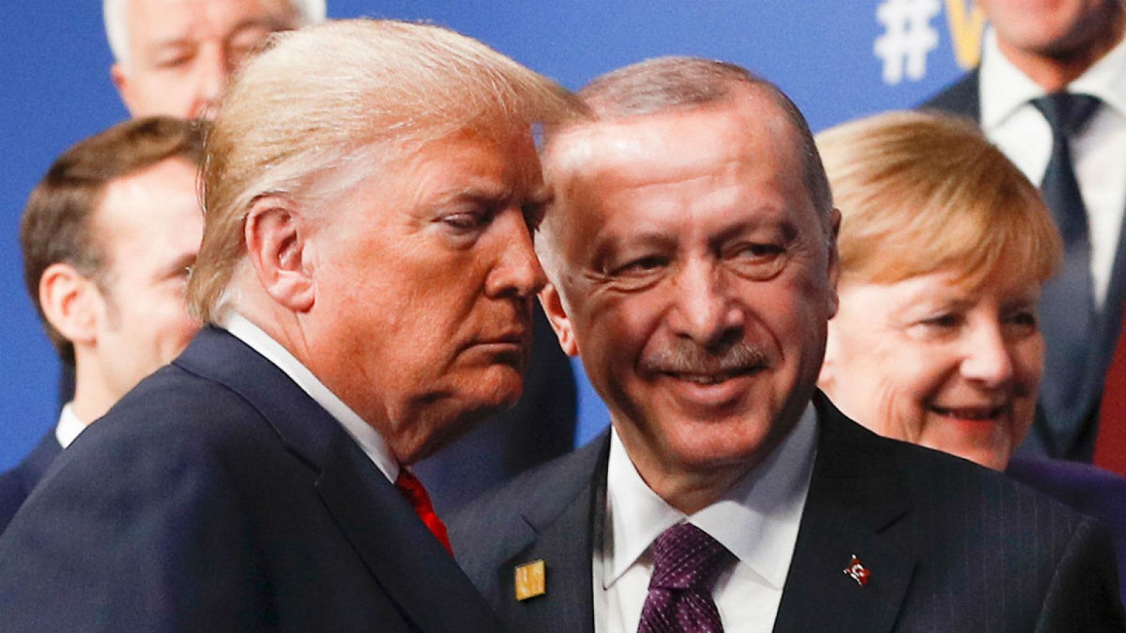 Ambos presidentes fueron fotografiados en diciembre de 2019, en una reunión de la OTAN.