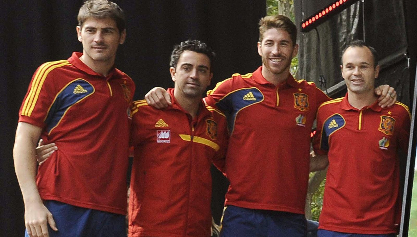Casillas, Xavi, Ramos e Iniesta, en una imagen de archivo.