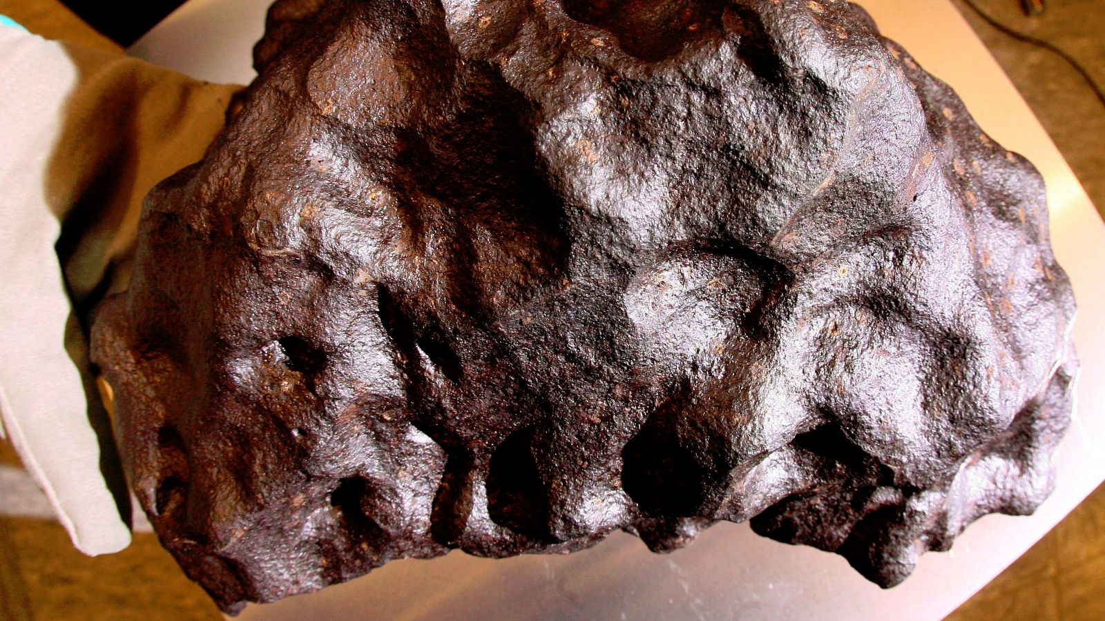 Imagen de archivo de un meteorito.