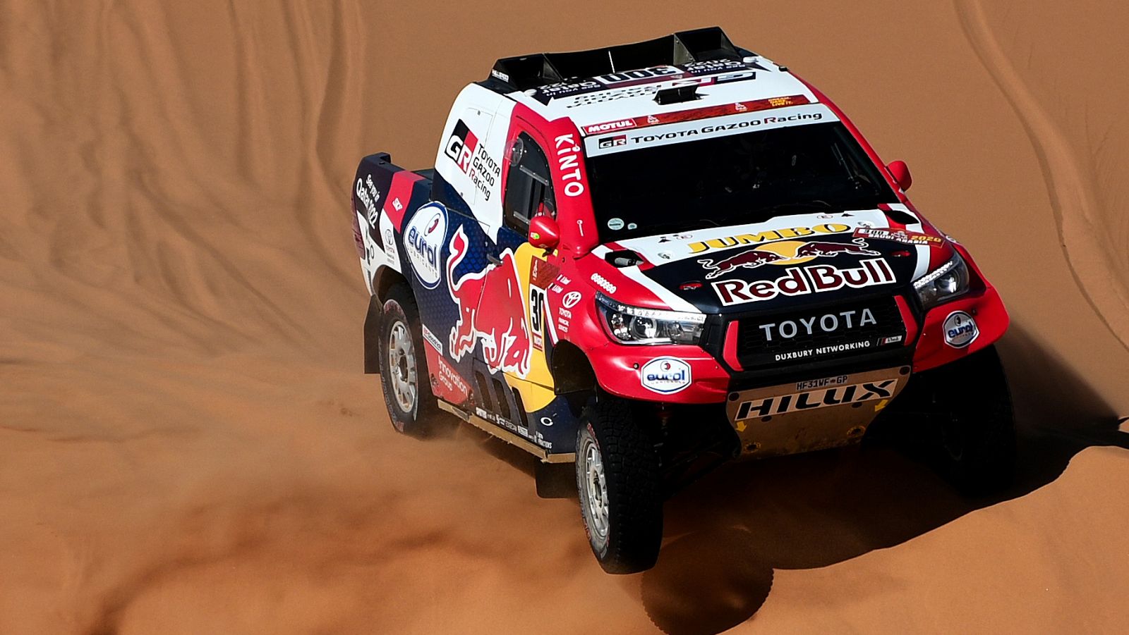 El catarí Nasser Al-Attiyah, durante una etapa del Dakar.