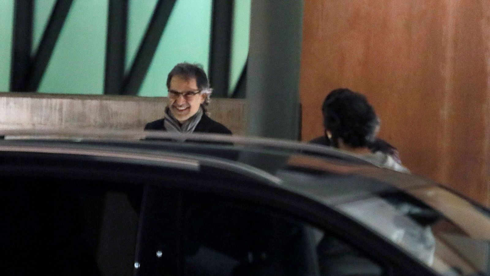Primera salida de la cárcel del presidente de Òmnium Cultural, Jordi Cuixart