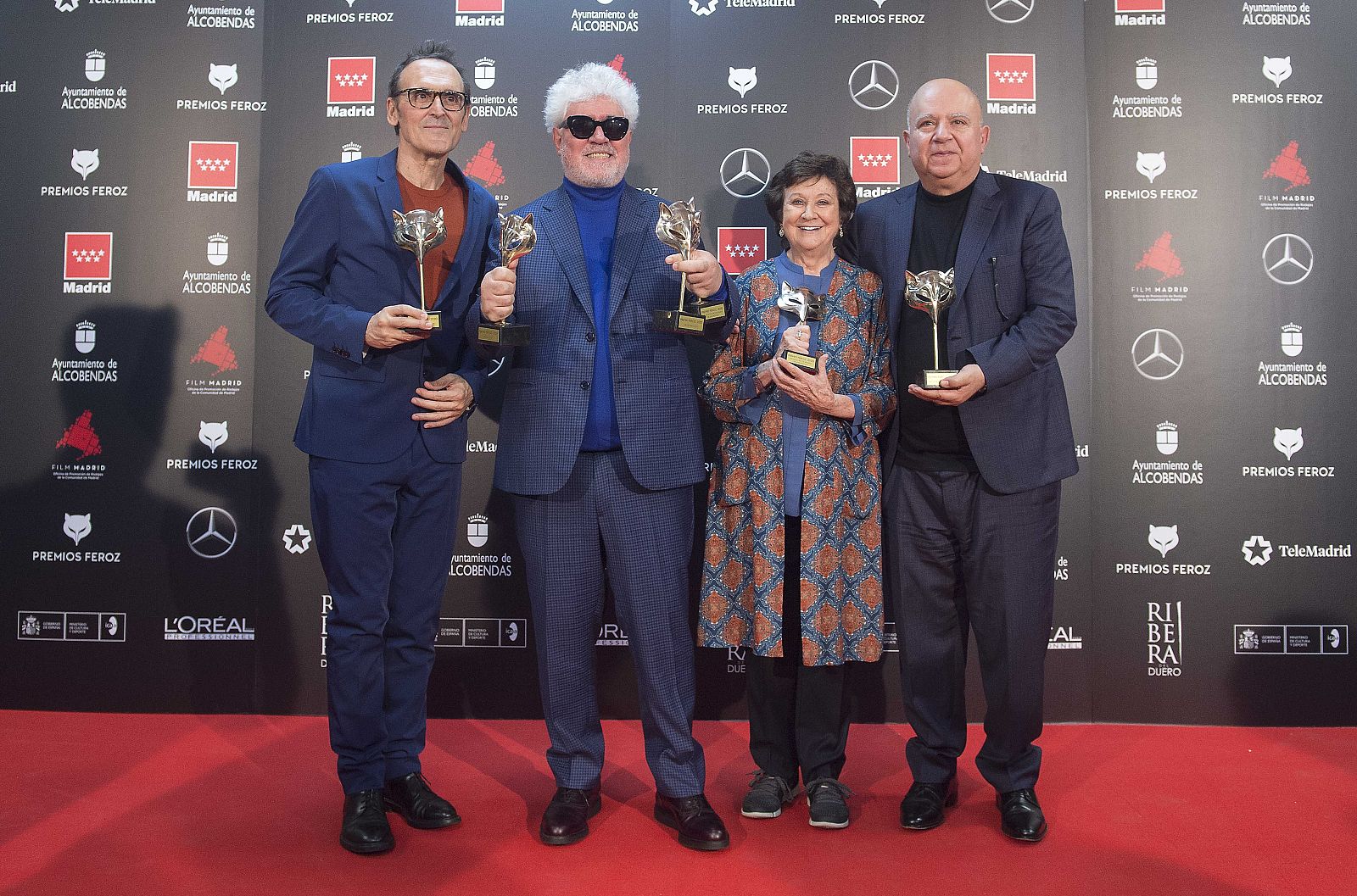 El equipo de 'Dolor y Gloria' celebra su éxito