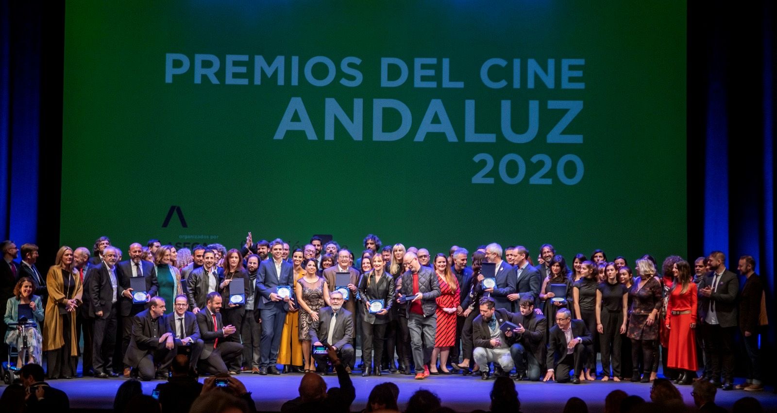 Foto de familia de los Premios del Cine Andaluz