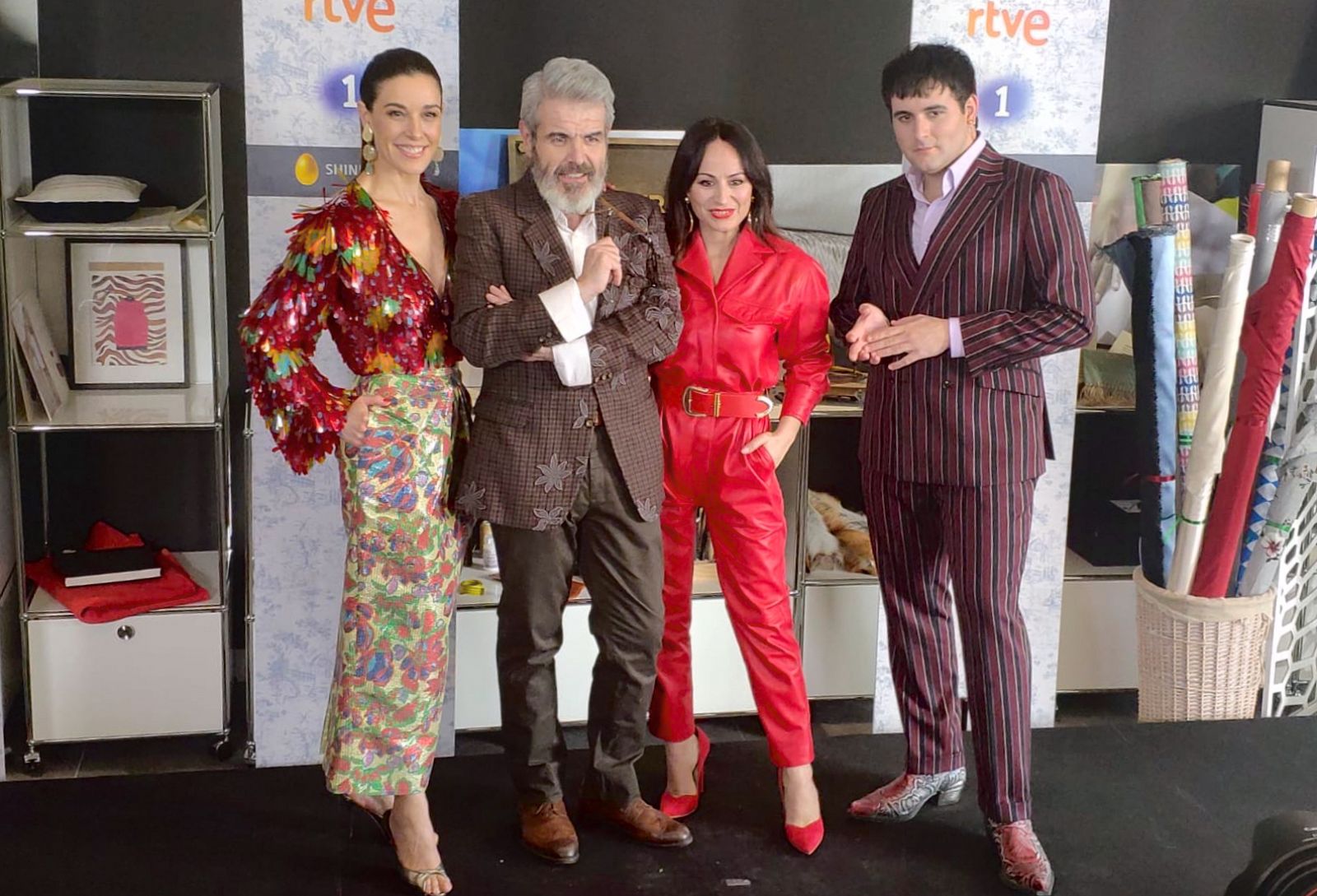 Raquel Sánchez Silva, Lorenzo Caprile, María Escoté y Alejandro G. Palomo