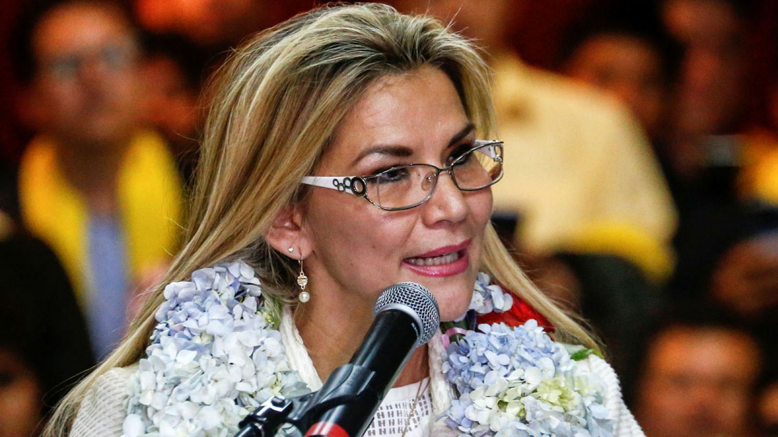 La presidenta interina de Bolivia, Jeanine Áñez,  en una imagen del viernes 24 de enero de 2020.