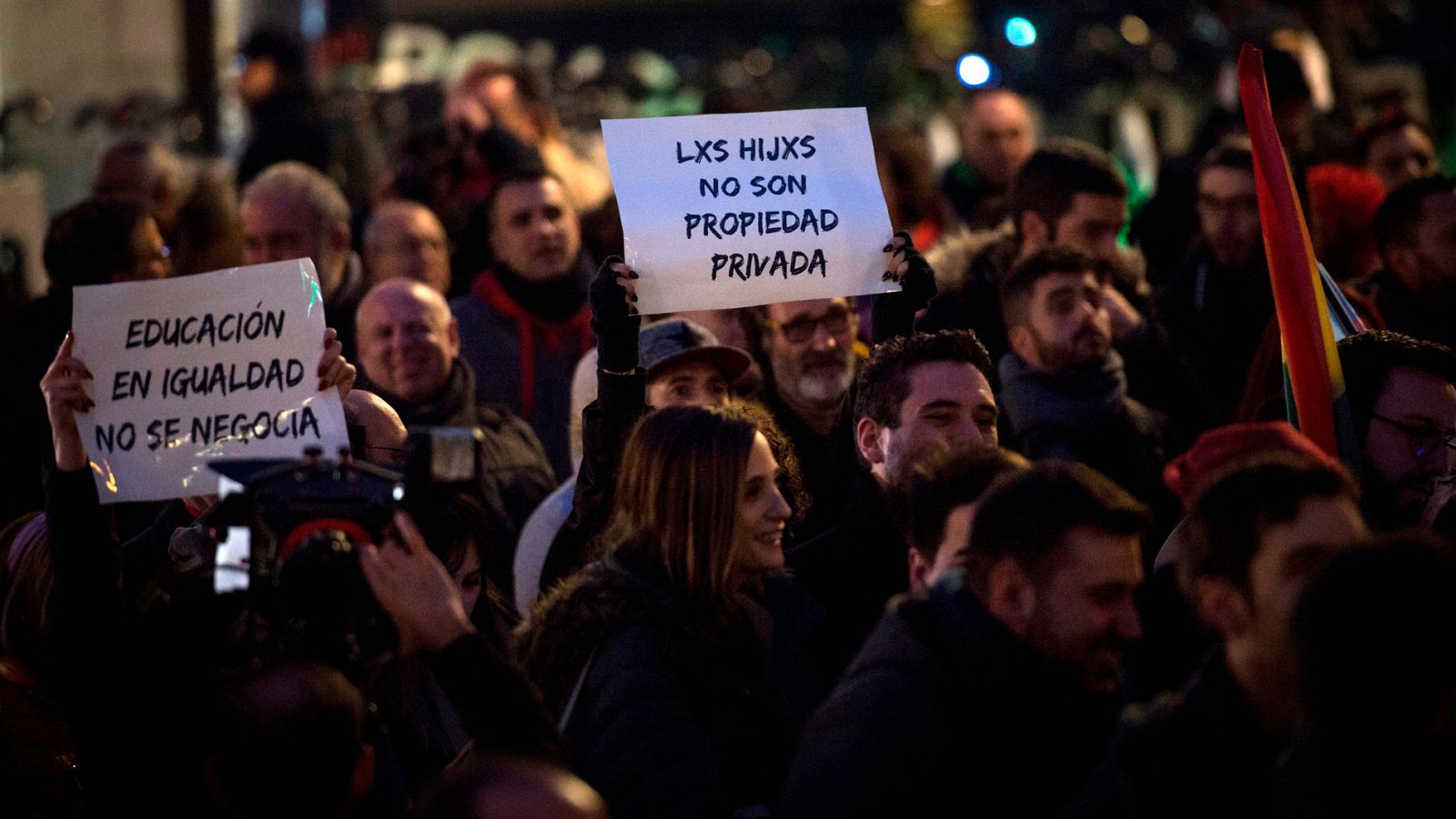 Manifestación contra el pin parental